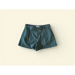 ANN TAYLOR LOFT Green belted Casual Shorts Size 8 Petite
